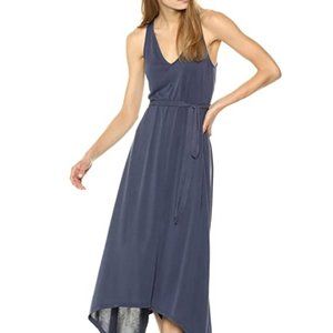NWT Lucky Brand V-Neck Maxi Dress in Navy